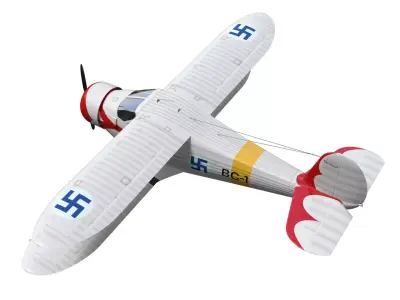 Beechcraft Model C17L Staggerwing 3D model