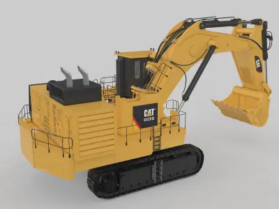 Mining Excavator Rigged  3D model