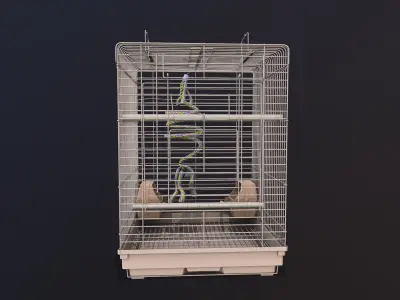 Bird Cage 3D model 5