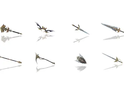 Regalia Weapons 3D Model Pack