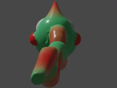 Snake cartoon 3D model