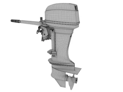 Outboard 40HP 3D model