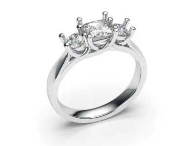 solitaire with ring sizes  9 part S62 3D print model