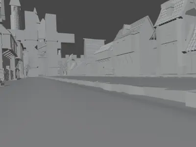 castle harry potter Free 3D model