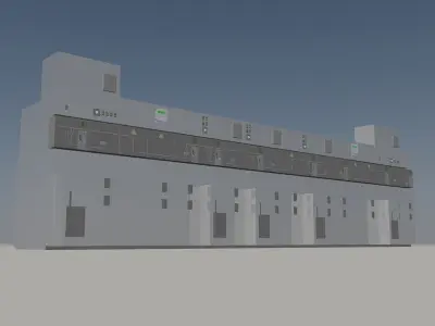 Medium voltage ring main unit 4 Free 3D model