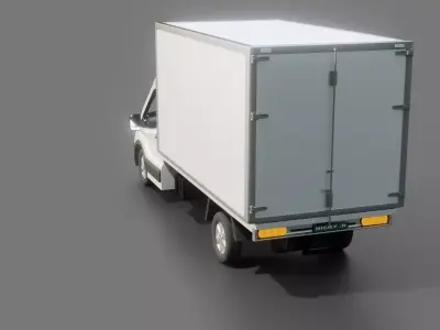  Ford Transit BoxTruck 3D model