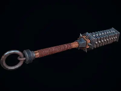 Kanabo of the Oni Low-poly 3D model