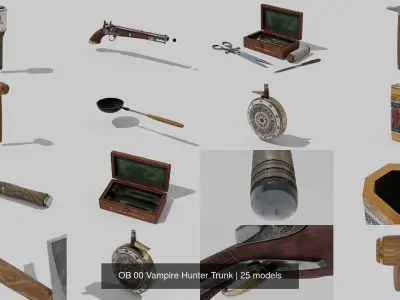 OB 00 Vampire Hunter Trunk 3D Model Pack