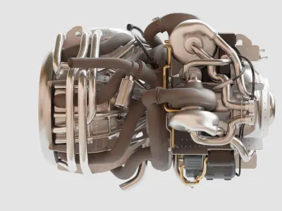 Sci-fi rocket engine 3D model