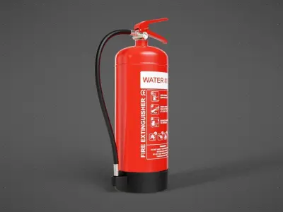 Water Mist Fire Extinguisher 3D model purchase