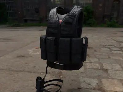 Black Hawk Down Vest 3D model