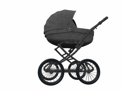 Baby stroller 05 3D model