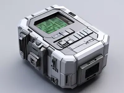 SciFi Portable Device Game Asset Low-poly 3D model