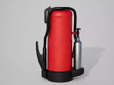 ABC Fire Extinguisher 6kg and 12kg Low Poly 3D Model Low-poly 3D model