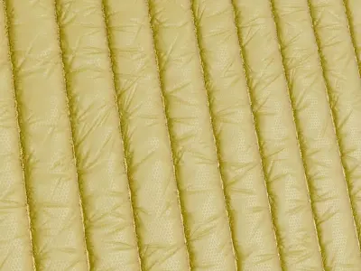 Yellowish Sci Fi Padded Fabric PBR Seamless Texture