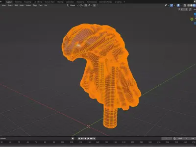 Custom3Dprint Minifigure Accessory - Minifigure Hair S2 - 137 3D print model