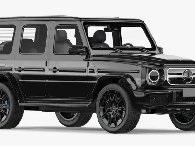 Mercedes-Benz G580 2025 Black 3D model