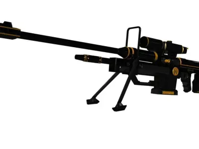 Sniper Rifle 3D model