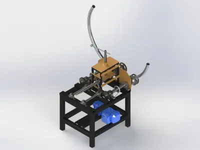 Bending machine pipe bender 3D model