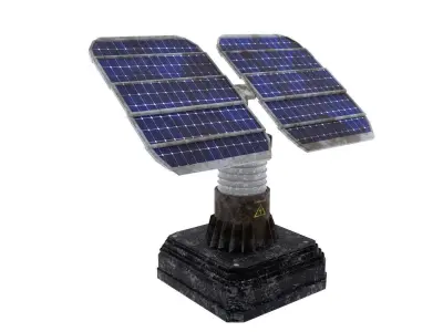 Old Solar Panel 3D model