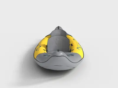 RECREATIONAL KAYAK Low-poly 3D model