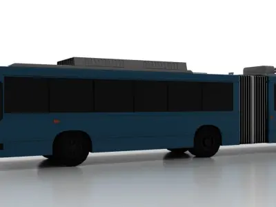 Trolleybus Kiyv-12-05 Low Low-poly 3D model
