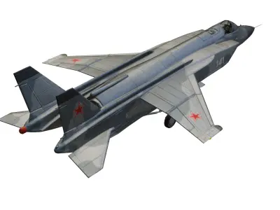 Yakovlev Yak-141 Low-poly 3D model