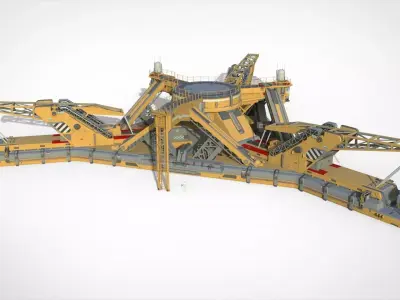 Sci fi platform 2 3D model