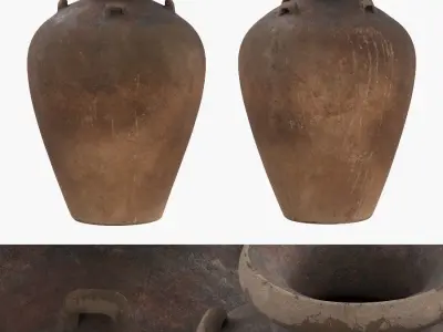Antique Water Vessels  01 3D model