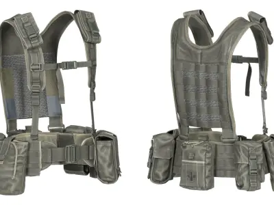 VIRTUS H YOKE AND BELT LINE Low-poly 3D model