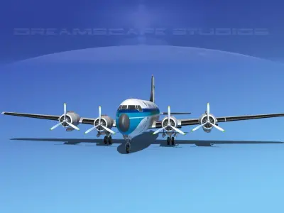 Douglas DC-4 Island Charters 3D model