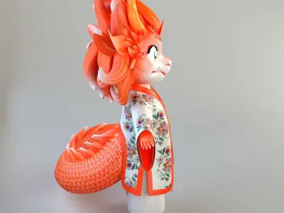 Little Dragons  3D model purchase