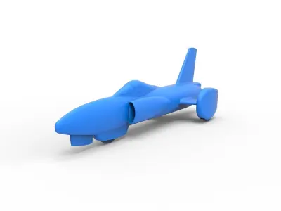 Spirit of America jet car 1964 Scale 1 to 50 3D print model