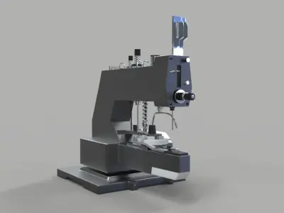 JUKI MB373 3dmodel Low-poly 3D model