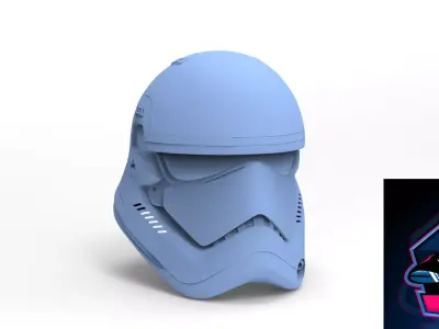 Stormtrooper First Order Helmet ready to 3dprint 3D model