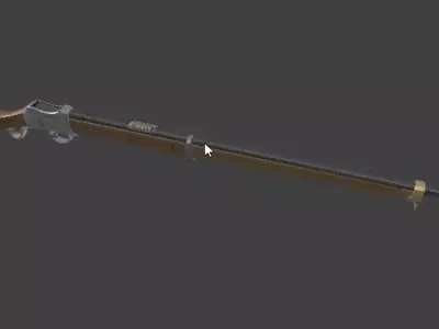 Martini Henry Rifle  Low Poly Game Ready 19th Century Free low-poly 3D model