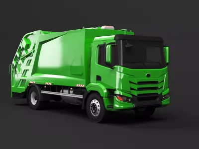 Generic EU Gargabe Truck 3D model