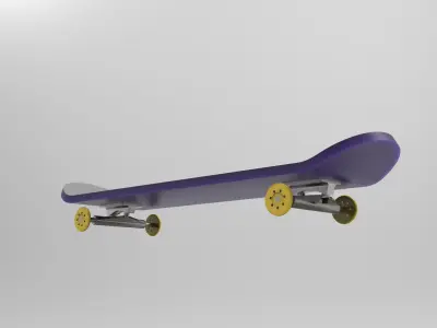 skateboard SolidWorks model 3D print model