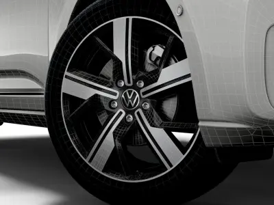 Volkswagen Caddy Life 2021 wheel 3D model