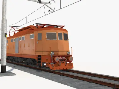  Electric Locomotive FS E424 