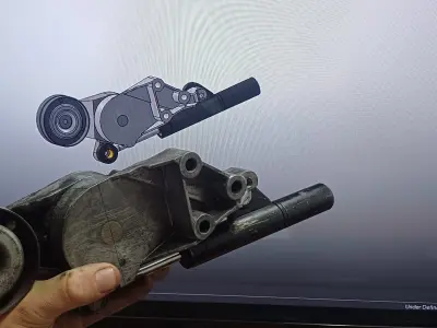 ALH-AHF TDI Belt Tensioner 3D model