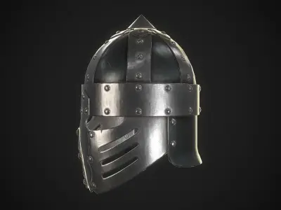 Knight Helmet Collection 3D Model Pack