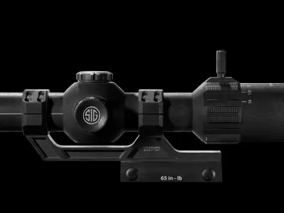 TANGO-MSR LPVO 1-6X24MM Scope  Low-poly 3D model