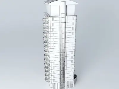 Tower 2 Maasboulevard Spijkenisse Free 3D model