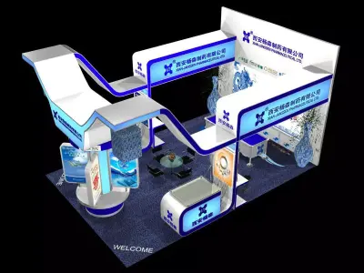 Exhibition - Area -6X9-3DMAX2009-035 3D model