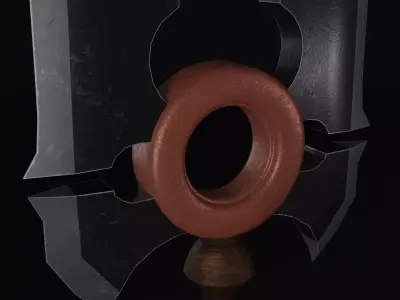 Great Axe Two Faced Low-poly 3D model