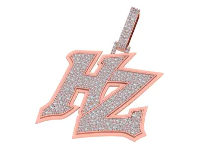 HZ Name Pendent 3D print model
