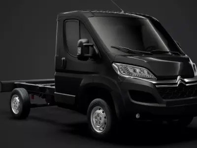 Citroen Jumper Relay Chassis Truck Single Cab 3000WB 2020 3D model