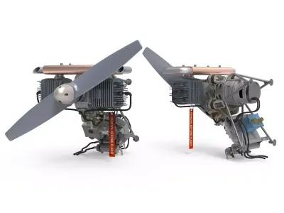 Drone Aircraft Engine  3D model