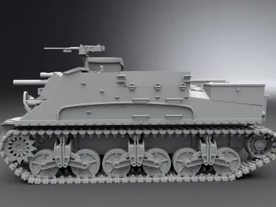 M7 Priest Scale model 3D print model